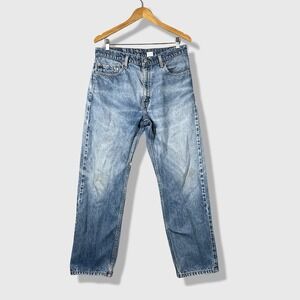 Levi's 505 Regular Fit Jeans Mens W34 L30 Blue Straight Leg Vintage Denim